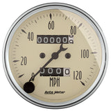 3-1/8" SPEEDOMETER 0-120 MPH ANTIQUE BEIGE