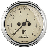 2-1/16" IN-DASH TACHOMETER 0-7000 RPM ANTIQUE BEIGE