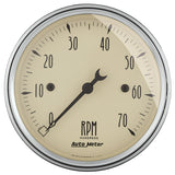 3-1/8" IN-DASH TACHOMETER 0-7000 RPM ANTIQUE BEIGE