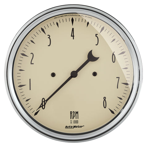 5" IN-DASH TACHOMETER 0-8000 RPM ANTIQUE BEIGE