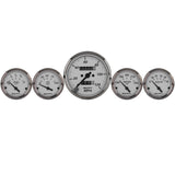 5 PC. GAUGE KIT 3-1/8 In. & 2-1/16 In.  MECH. SPEEDOMETER AMERICAN PLATINUM