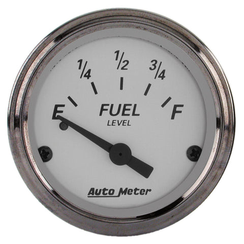 2-1/16" FUEL LEVEL 0-90 O GM SILVER