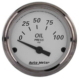 2-1/16" OIL PRESSURE 0-100 PSI AMERICAN PLATINUM