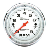 2-5/8" TACHOMETER 0-8000 RPM WHITE PRO-CYCLE