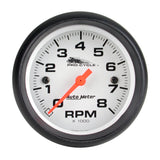 2-5/8" TACHOMETER 0-8000 RPM WHITE PRO-CYCLE