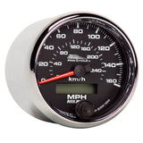 2-5/8" SPEEDOMETER 0-160 MPH 0-260 KPH BLACK PRO-CYCLE