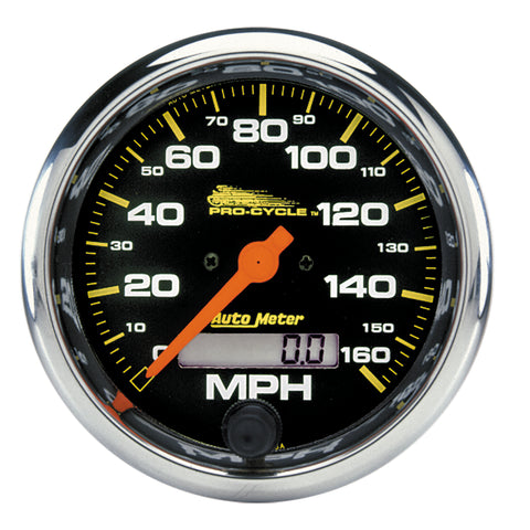 3-3/4" SPEEDOMETER 0-160 MPH BLACK PRO-CYCLE