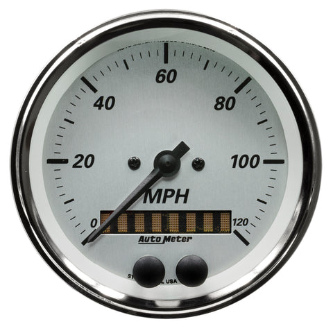3-3/8" GPS SPEEDOMETER 0-120 MPH AMERICAN PLATINUM
