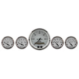 5 PC. GAUGE KIT 3-3/8" & 2-1/16" GPS SPEEDOMETER AMERICAN PLATINUM