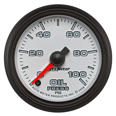 2-1/16" OIL PRESSURE 0-100 PSI WHITE PRO-CYCLE
