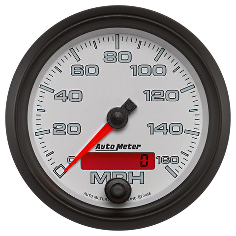 3-3/8" SPEEDOMETER 0-160 MPH WHITE PRO-CYCLE