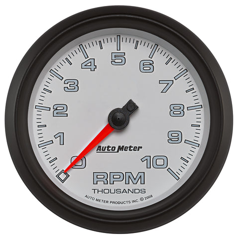 3-3/8" TACHOMETER 0-10000 RPM WHITE PRO-CYCLE