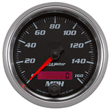 3-3/8" SPEEDOMETER 0-160 MPH BLACK PRO-CYCLE