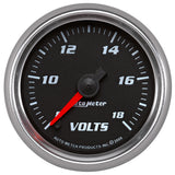 2-1/16" VOLTMETER 8-18V BLACK PRO-CYCLE