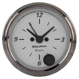 2-1/16" CLOCK 12 HOUR AMERICAN PLATINUM