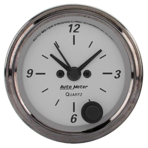 2-1/16" CLOCK 12 HOUR AMERICAN PLATINUM