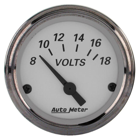 2-1/16" VOLTMETER 8-18V AMERICAN PLATINUM