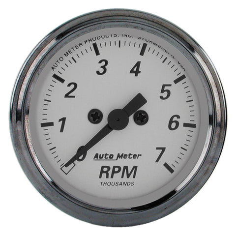 2-1/16" IN-DASH TACHOMETER 0-7000 RPM AMERICAN PLATINUM