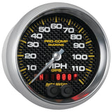 3-3/8 In. GPS SPEEDOMETER 0-120 MPH MARINE CARBON FIBER