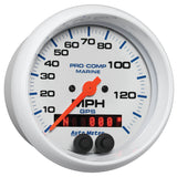 3-3/8" GPS SPEEDOMETER 0-140 MPH MARINE WHITE