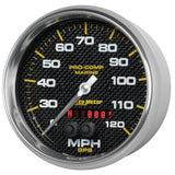 5 In. GPS SPEEDOMETER 0-120 MPH MARINE CARBON FIBER