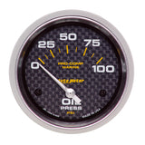 2-5/8" OIL PRESSURE 0-100 PSI MARINE CARBON FIBER