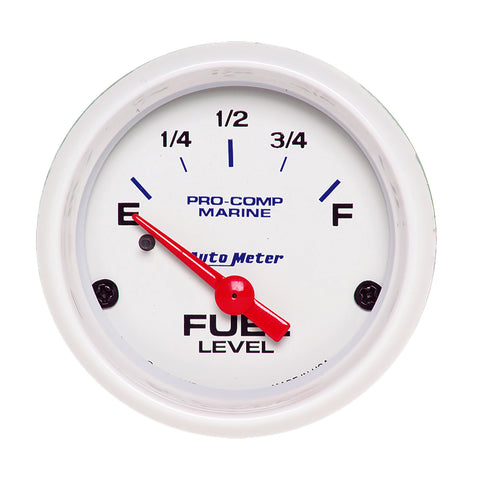 2-1/16" FUEL LEVEL 240-33 O MARINE WHITE