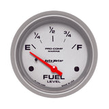 2-5/8" FUEL LEVEL 240-33 O MARINE SILVER ULTRA-LITE