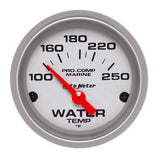 2-1/16" WATER TEMPERATURE 100-250 °F MARINE SILVER ULTRA-LITE