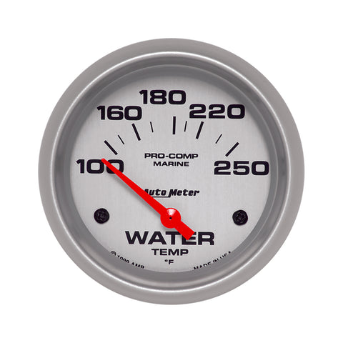 2-5/8" WATER TEMPERATURE 100-250 °F MARINE SILVER ULTRA-LITE