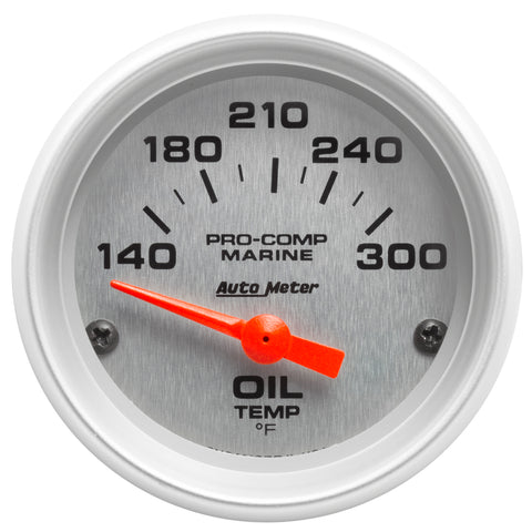 2-1/16" OIL TEMPERATURE 140-340 °F MARINE SILVER ULTRA-LITE