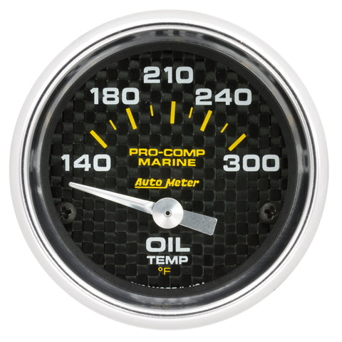 2-1/16" OIL TEMPERATURE 140-340 °F MARINE CARBON FIBER