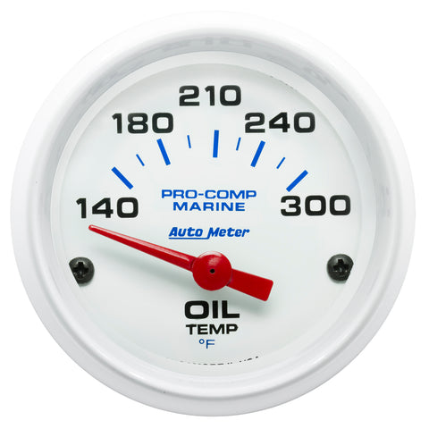 2-1/16" OIL TEMPERATURE 140-340 °F MARINE WHITE