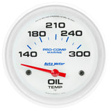 2-5/8" OIL TEMPERATURE 140-340 °F MARINE WHITE