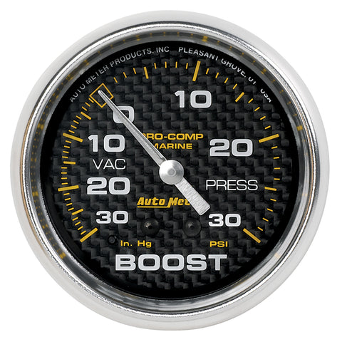 2-5/8" VACUUM/BOOST 30 IN HG/20 PSI MARINE CARBON FIBER
