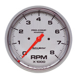 5" IN-DASH TACHOMETER 0-8000 RPM MARINE CHROME ULTRA-LITE