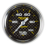 2-1/16 In. FUEL PRESSURE 0-100 PSI MARINE CARBON FIBER