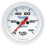 2-1/16" FUEL PRESSURE 0-100 PSI MARINE WHITE