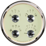 5" QUAD GAUGE 100 PSI/100-250 °F/8-18V/240-33 O PRESTIGE ANTIQUE IVORY