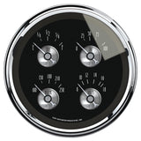 5" QUAD GAUGE 100 PSI/100-250 °F/8-18V/240-33 O PRESTIGE BLACK DIAMOND