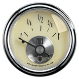 2-1/16" FUEL LEVEL 0-90 O PRESTIGE ANT IVORY