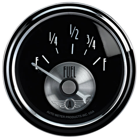 2-1/16" FUEL LEVEL 0-90 O SSE PRESTIGE BLACK