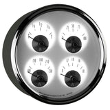 5" QUAD GAUGE 100 PSI/100-250 °F/8-18V/0-90 O PRESTIGE PEARL