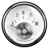 2-1/16" OIL PRESSURE 0-100 PSI PRESTIGE PEARL