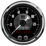 3 3/8" SPEEDOMETER 140 MPH GPS PRESTIGE BLK. DIAMOND