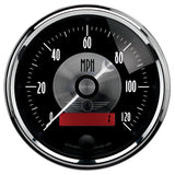 3-3/8" SPEEDOMETER 0-120 MPH PRESTIGE BLACK DIAMOND