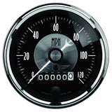 3-3/8" SPEEDOMETER 0-120 MPH PRESTIGE BLACK DIAMOND