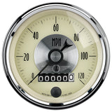 3-3/8" SPEEDOMETER 0-120 MPH PRESTIGE ANTIQUE IVORY