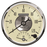5" TACHOMETER/SPEEDOMETER COMBO 8K RPM/120 MPH PRESTIGE ANTIQUE IVORY