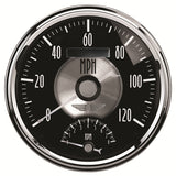 5" TACHOMETER/SPEEDOMETER COMBO 8K RPM/120 MPH PRESTIGE BLACK DIAMOND